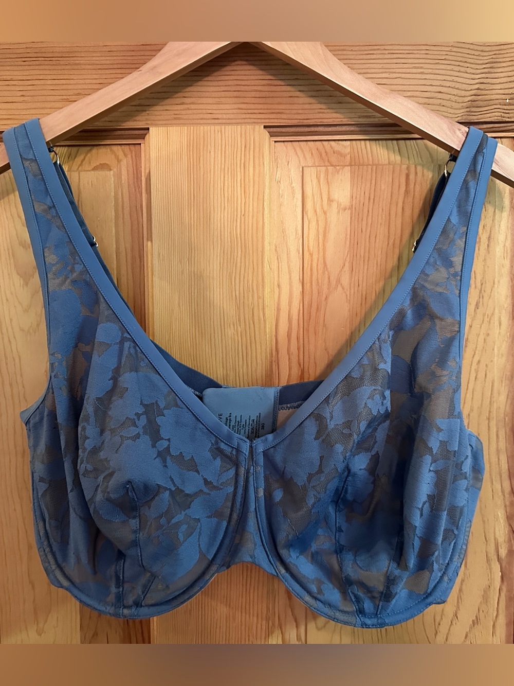 ThirdLove Dusty Blue Lace Floral  Underwire Bra